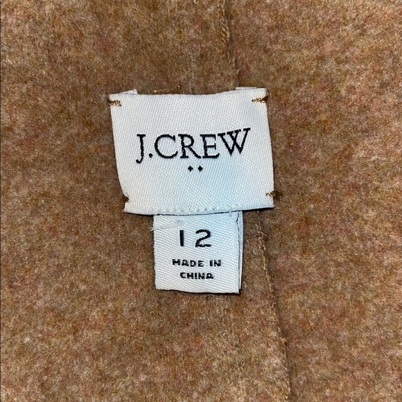 J. Crew Factory Boiled Wool-blend Topcoat in Heather Acorn. - Picture 9 of 11